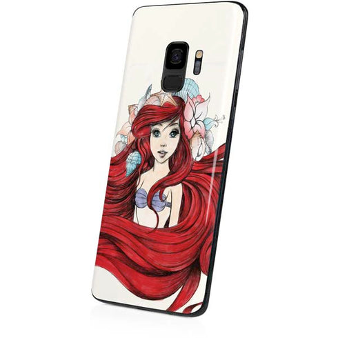 Disney The Little Mermaid Ariel Illustration Galaxy S9 Skin